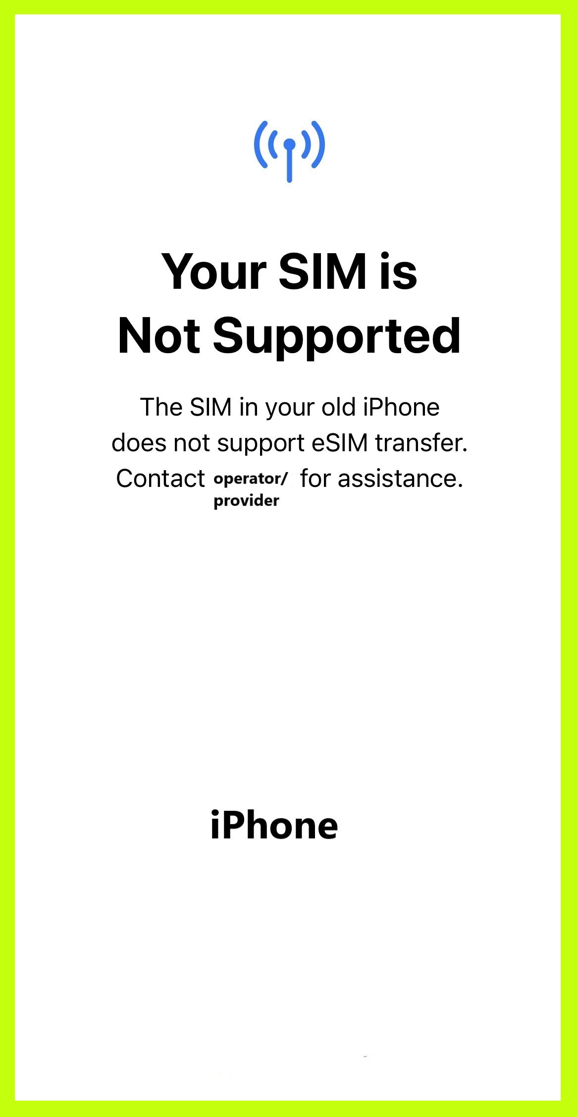 eSIM issues eSIM not working fix eSIM issue