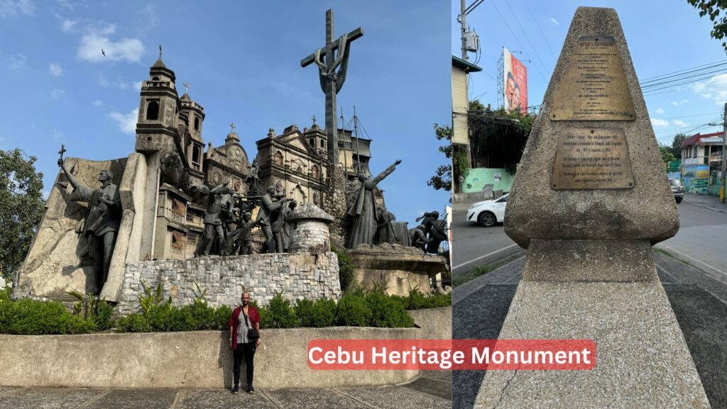 The Cebu Heritage Monument depicts key events in Cebu's history through intricate sculptures. Created by Eduardo Castrillo, it reflects the region's rich cultural heritage.