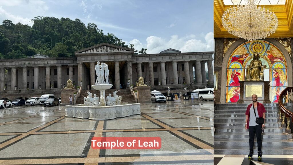 The Temple of Leah in Cebu is a stunning tribute built by Teodorico Adarna in memory of his late wife, Leah. Often referred to as "Cebu's Taj Mahal," it features Roman-inspired architecture, intricate sculptures, and offers breathtaking views of the city.