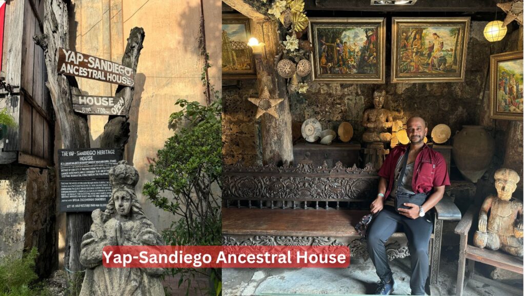 The Yap-Sandiego Ancestral House in Cebu, a late 17th-century structure, showcases a blend of Spanish and Chinese architectural influences. This historic site serves as a museum filled with antiquities, reflecting the region's rich cultural heritage.