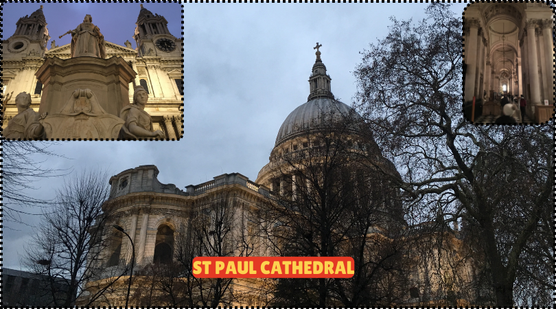 St. Paul's Cathedral, a stunning example of Baroque architecture, featuring its iconic dome and grand facade.